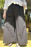 Made in Italy Poplin Cotton Culotte Black